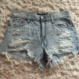 Aeropostale Vintage High Rise Jean Shorts Light Wash